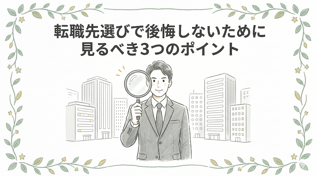 公務員から民間企業へ｜転職先選びで後悔しないために見るべき3つのポイント